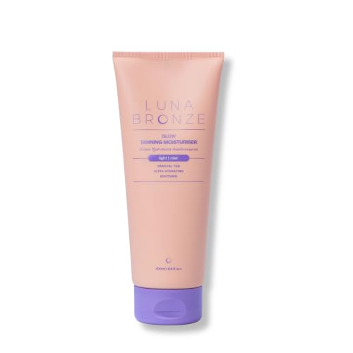 Luna Bronze Glow Gradual Self Tanning Moisturizer Lotion 6.8 Fl Oz, Light