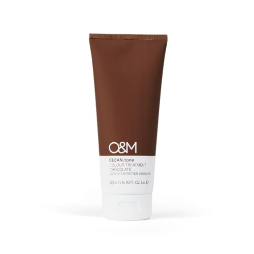 O&M CLEAN.tone Hair Color Treatment Free from Sulfates, Parabens, Silicones, Phthalates, Triclosan, Propylene Glycol & Gluten, Vegan, Cruelty Free, Brown to Dark Blonde Hair, 200ml, Chocolate