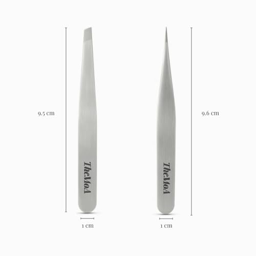 Precision Tweezers Set – Stainless Steel Pointed & Slant Tip