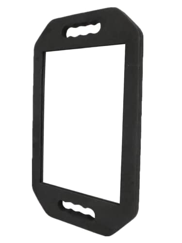 Large Rectangular Hand Mirror with Double Handles for Salon