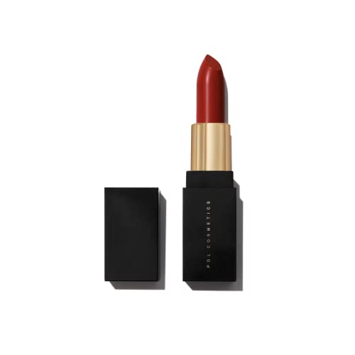 PDL Cosmetics by Patricia De León | High Powered Lipstick (Believe) | Intensely Colored Brick Red Matte Finish Lipstick | Long Lasting Hydrating Formula, Creamy Texture & Weightless Coverage | Vegan | Cruelty-Free | .14 oz