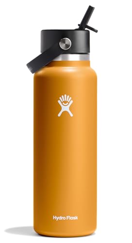 Hydro Flask 40 Oz Wide Mouth Flex Straw Cap Fossil