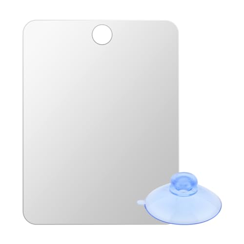 Shower Shaving Mirror Shatterproof Acrylic 6.7x5.1in