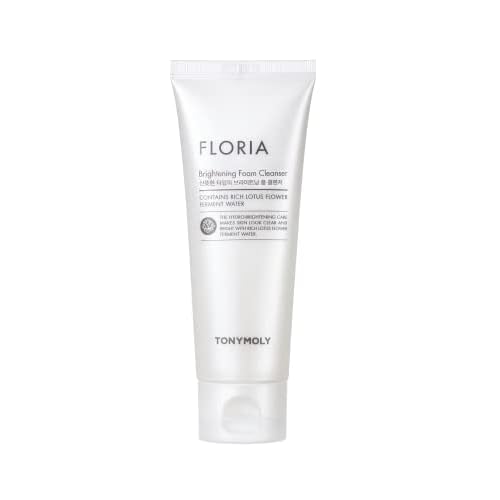 TONYMOLY Floria Moisturizing & Hydrating Foam Cleanser ? Rosehip Oil & Vitamin C for Nourished, Clear, Soft Skin, 5 fl oz