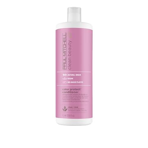Paul Mitchell Clean Beauty Color Protect Conditioner, Replenishes, Extends Color Vibrancy, For Color-Treated Hair