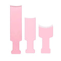 Pink Balayage Hair Coloring Board Set with Teeth - 3 Pcs Highlighting Comb Kit