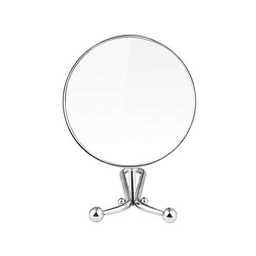 Mia Mirror 10x/1x Magnification, Double-Sided Folding Vanity Mirror, 3 in 1 Handheld + Table + Wall, Silver Polished Chrome Finish, 11.5 Inches L, for Women, Hair Stylists, Cosmetologists, Travel