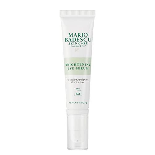 Mario Badescu Brightening & Revitalizing Under Eye Serum, Anti Aging & Hydrating, Reduces the Appearance of Fine Lines & Dark Circles with Caffeine and Squalane, 0.5 oz