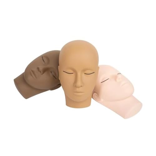 Magnetic Lash Line Doll Head by SoCal Beauty ? Professional Lash Mannequin Head for Eyelash Extensions with Adjustable Magnetic Lash Line for Designer Lash Creation
