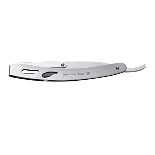 the shave factory Straight Edge Razor Kit - with Single | Stainless Steel razors for men from (Matte / 200 Derby Professional Blades)