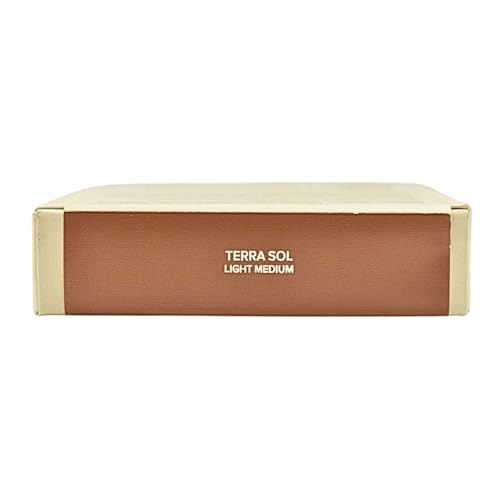 Haus Labs Power Sculpt Velvet Bronzer ? Terra Sol Light Medium, Golden Peach Undertones, Natural Finish, Clean Talc-Free 12-Hour Powder Bronzer