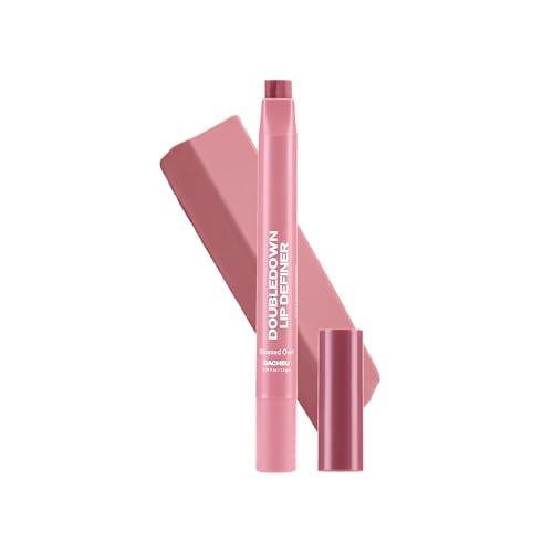 Sacheu DoubleDown Lip Definer 2-in-1 Lip Liner & Balm Glossed Over – Hydrating & Buildable
