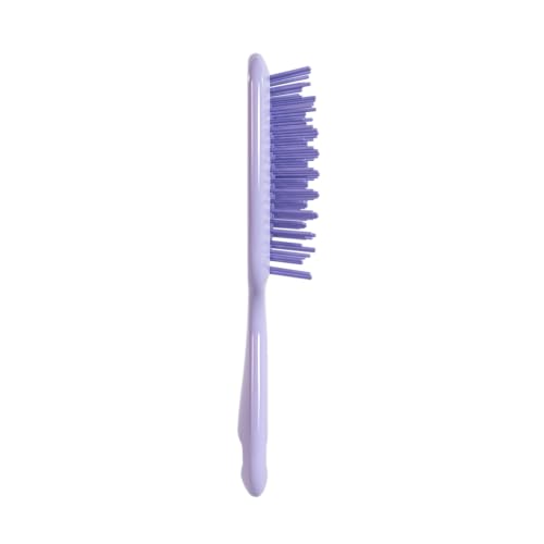 FHI Heat UNbrush Detangling Brush for Pain-Free Brushing on All Wet or Dry Hair Types — Durable DuoFlex Anti-Static Bristles, Lightweight Handle, Vented Hair Brush, Lilac Light Purple