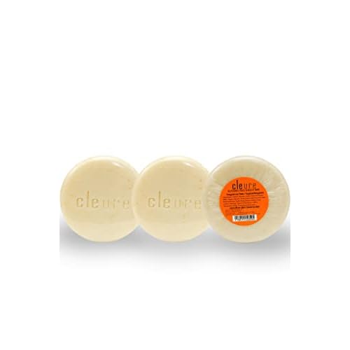 Cleure Face & Body Bar - Gentle Soap Cleanser for Sensitive Skin Infused w/Soothing Oatmeal - Gluten, SLS & Fragrance Free (3 oz, Pack of 3 Bars)