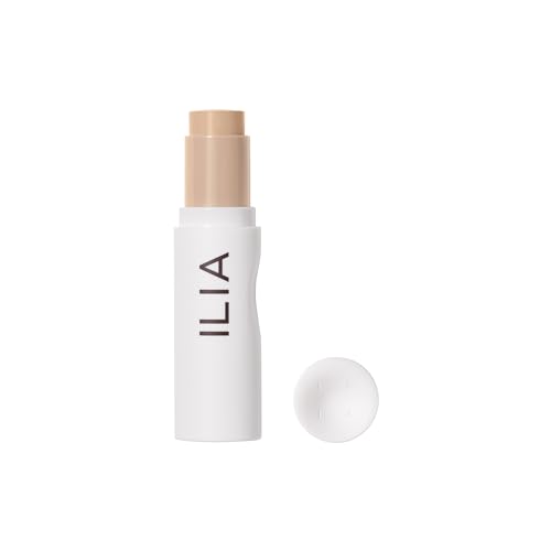 ILIA - Skin Rewind Complexion Stick - Foundation + Concealer + Skincare | Non-Toxic, Vegan, Cruelty-Free, Clean Makeup (9N - Tupelo, 0.35 oz | 10 g)