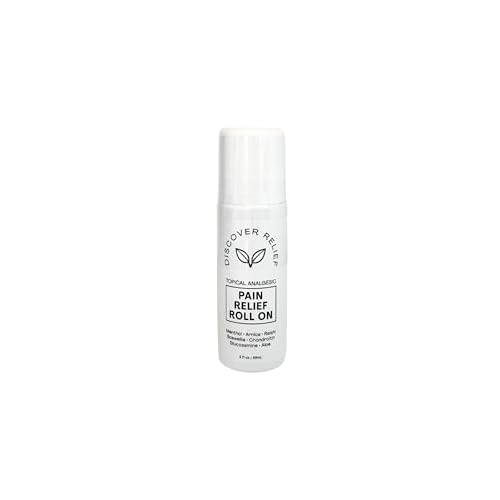 Roll-On, Fast-Acting Topical Analgesic, Natural Botanical Formula with Menthol, Arnica, Reishi, 3 fl oz, for Joint and Muscle Support