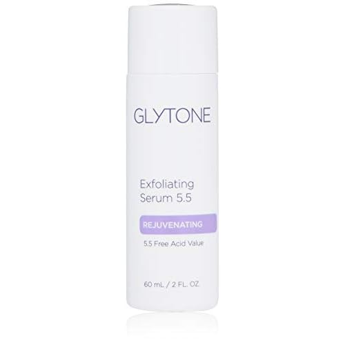 Glycolic Acid Exfoliating Serum 5.5% PFAV | Face & Body Exfoliator for All Skin | Reduces Fine Lines, Wrinkles, Dark Spots & Pore | Non-Comedogenic, Fragrance-Free | AHA Facial exfoliator | 2 Fl oz