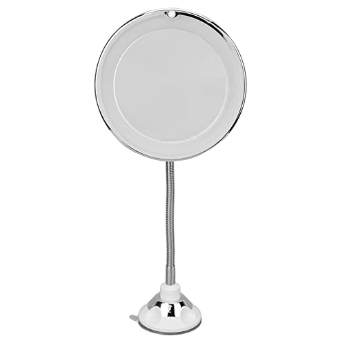 10X Magnifying Makeup Mirror with LED Light & Suction Cup