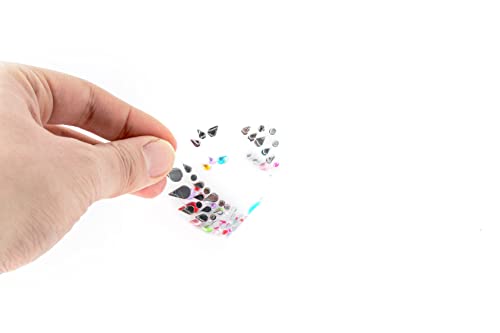 Self-Adhesive Face Gems - 9 PCS Festival Body Jewels