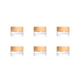 6-Pack 5ml Glass Travel Lotion Jars with Lids