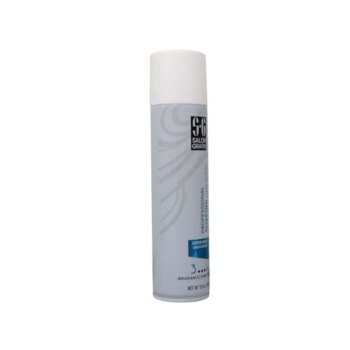 Salon Grafix Shaping Hair Spray Super Hold Unscented 10 oz (Pack of 6)