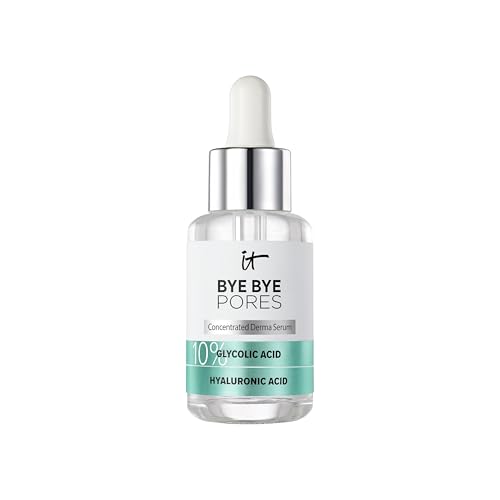 IT Cosmetics Bye Bye Pores 10% Glycolic Acid Face Serum - Visibly Minimizes Pores In 1 Week & Gently Exfoliates to Help Refine Skin¡¯s Texture - With Hyaluronic Acid for Hydration -1 Fl. Oz