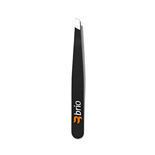Brio Precision Slant Tip Tweezers for Women – Stainless Steel