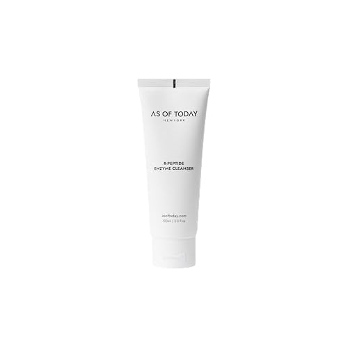 R Peptide Enzyme Cleanser | Dermatologist Tested Gentle Hydrating Face Wash with Peptides, Enzymes & Quillaja Extract | Non-Foaming Cleanser for Sensitive, Dry Skin | Clean Beauty | 3.3 fl oz