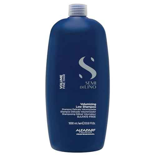 Alfaparf Milano Semi Di Lino Volume Shampoo For Fine Hair ? Sulfate Free Volumizing Low Shampoo - Adds Intense Volume, Thickness and Body - Anti-Frizz - Professional Salon Quality