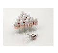 15-Pack 3ml Glass Dropper Bottles with Rose Gold Caps