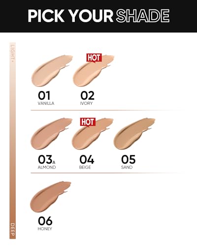 SKINTIFIC Cushion Foundation - Full Coverage, Waterproof, Oil-Control