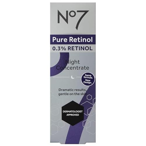 No7 Pure Retinol Night Concentrate 0.3% Retinol 1.0 Fl Oz