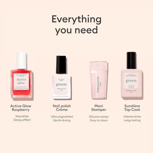 Manucurist French Manicure Set - Active Glow Raspberry Nail Polish Kit