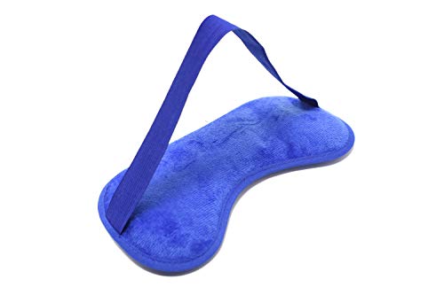 Eye See Plush Gel Eye Mask for Puffy Eyes, Blue - Cold Eye mask to Treat Dark Circles, Sinuses, Dry Eyes, and for Allergy Relief - Microwave Safe for Heat Therapy