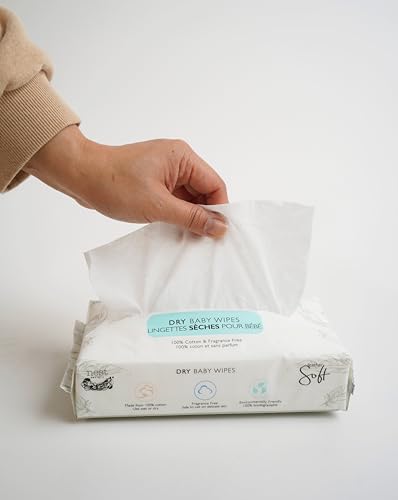 Nest Designs 100% Cotton Dry Baby Wipes | Sensitive Skin