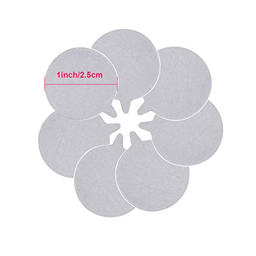 Outus 1 Inch Disposable Eyelash Glue Stickers Waterproof Glue Aluminum Foil Stickers Eyelash Holder Pallet Sticker for Makeup Tool Supplie(32 Sheets, 960 Pieces)