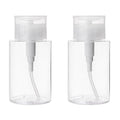 minkissy 2 Pack 3.4Oz Leakproof Petg Press Pump Dispenser Bottles Refillable Travel Containers for Micellar Water Makeup Remover Nail Polish Remover
