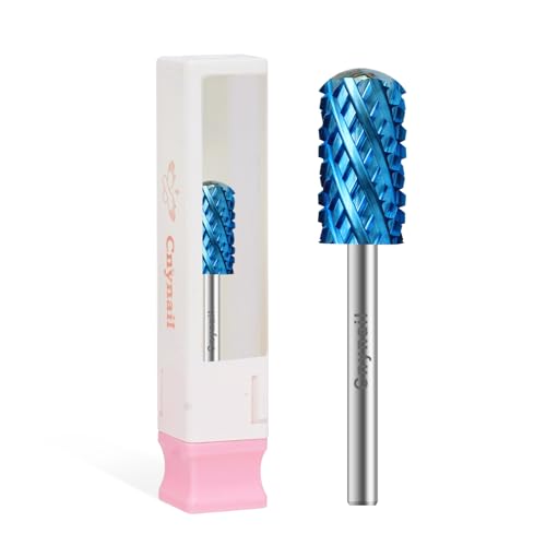 3/32" Large Smooth Barrel Nail Drill Bit - Tungsten Carbide for Gel & Acrylic Removal