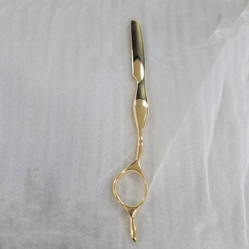 Professional Hair Razors for Cutting - Gold Stainless Steel with 10 Blades