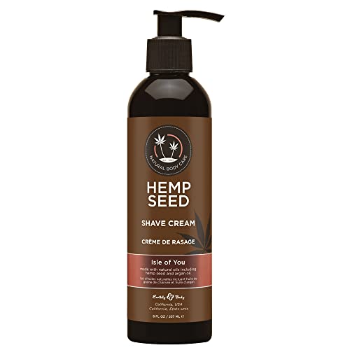 Hemp Seed Shave Cream with Hemp Seed Oil & Argan Oil – Isle of You, 8 oz