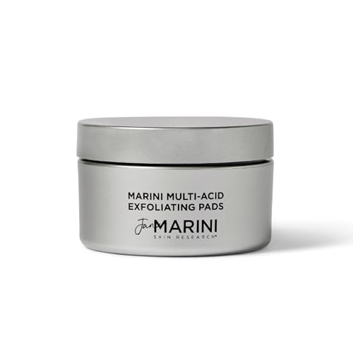 Jan Marini Skin Research Marini Multi-Acid Exfoliating Pads - At-Home Skin Health Peel - Exfoliating Skincare Solution with Glycolic, Salicylic, Mandelic & Lactic Acid - 30 Pads