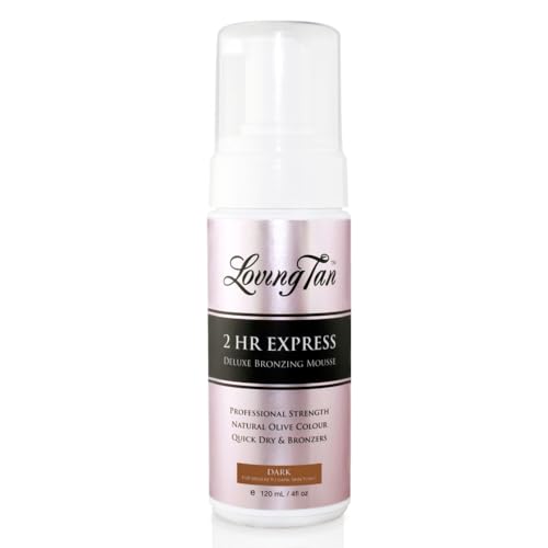Loving Tan 2 HR Express Self Tanning Mousse, Dark 4 FL Oz