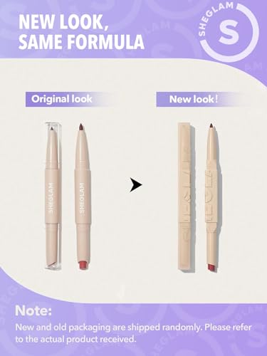 SHEGLAM 2-in-1 Matte Lip Liner & Lipstick - Soft Chai