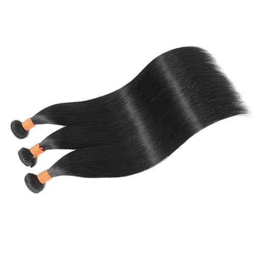 Straight Bundles Human Hair 18 20 22 Inch 3 Bundles 100% Unprocessed Brazilian Virgin Human Hair Straight Weave Bundles Natural Color