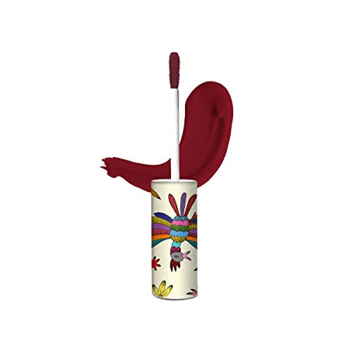 Yuya - Cosmetics Republics "Chiquita" Liquid Matte Lipstick | Exclusive Distinctive Design on Cap, Sleek Matte Finish, Intense Wine Color, Long-Lasting Formula, and Easy to Apply