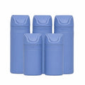 Runaway Blue 5 Pack Travel Bottles TSA-Approved Leak-Proof Toiletry Containers