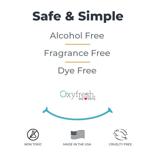 Oxyfresh Premium Pet Dental Care Solution Pet Water Additive: Best Way to Eliminate Bad Dog Breath and Cat Bad Breath - Fights Tartar & Plaque - So Easy, Just Add to Water! Vet Recommended 16 oz.