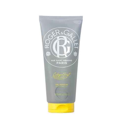 ROGER & GALLET Shower Gel Cologne Twist - Invigorating Citrus & White Woods - Enriched with Sage & Aloe Vera - Natural, Easy Rinse Formula - Vitalizing Organic Body Wash for Men & Women - 200ml