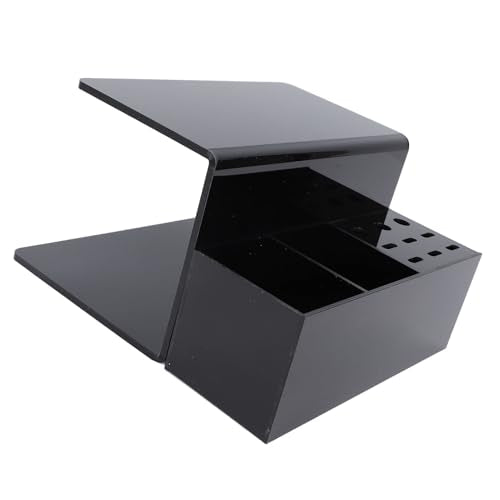Yosoo Acrylic Eyelash Extension Pillow Shelf Stand, Organizer with 9 Compartments for Eyelash Salons, Training Schools Eyelash Extension Pillow (Black)