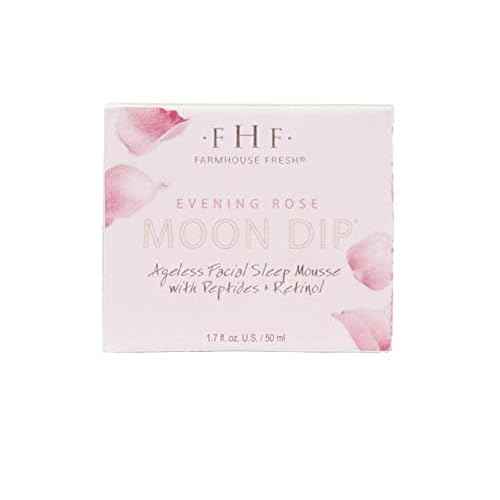 FarmHouse Fresh Evening Rose Moon Dip ? Retinol Night Cream with Peptides & Vitamin C ? 1.7 Fl Oz